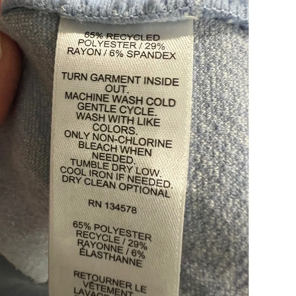 Vineyard Vines Mens XL Light Blue Textured Quarter Zip Pullover 1K003592